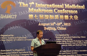 At the presentation stand