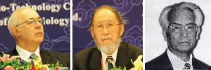 S. P. Wasser, S. T. Chang and T. Mizuno, medicinal mushroom researchers, founders of International Journal of Medicinal Mushrooms