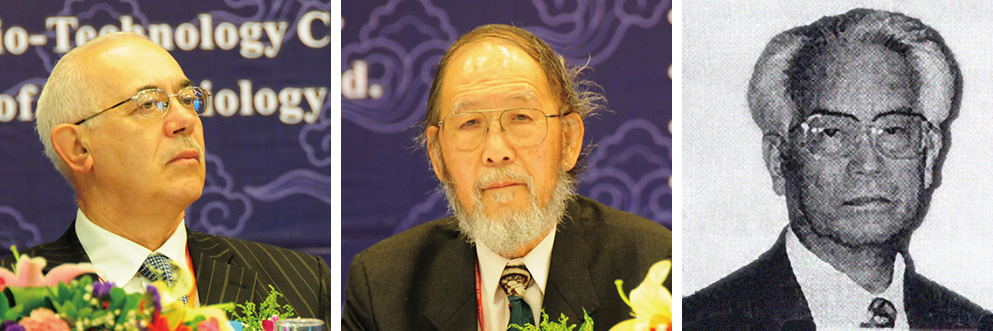 S. P. Wasser, S. T. Chang und T. Mizuno, Heilpilzforscher, Gründer des International Journal of Medicinal Mushrooms